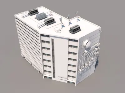 Slum Building 2 3D model