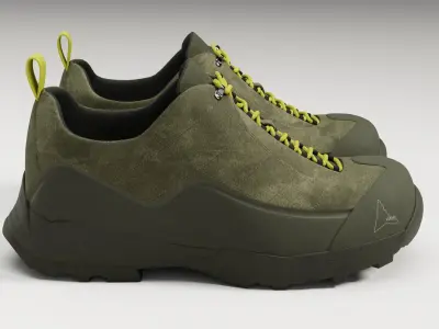 Sneakers Katharina ROA military Low-poly 3D model