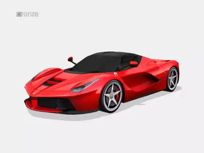Ferrari LaFerrari Low-poly 3D model