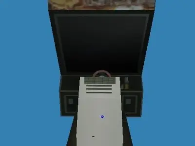 arcade car machine Low-poly 3D model