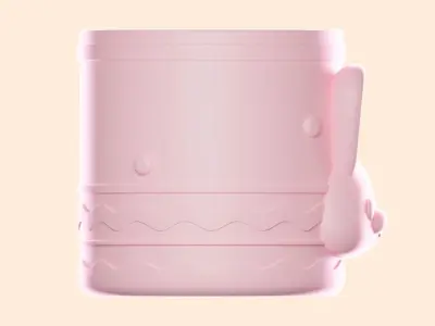 Rabbit Pencil Jar 3D print model