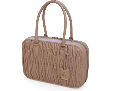 Miu Miu Matelasse Nappa Leather Bag Beige Low-poly 3D model