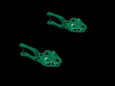 tiger head set 3D print model