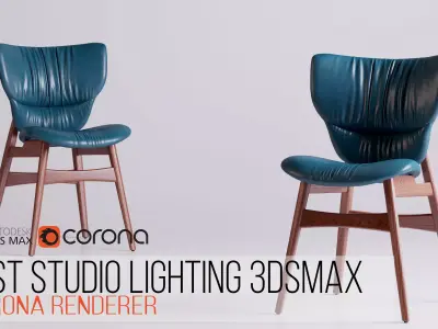 Best Studio Lighting Free Scene Corona renderer  Free 3D model
