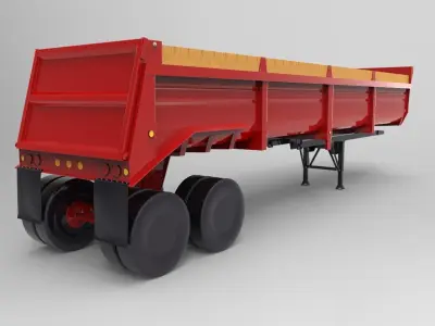Trailer Lufkin 2000 Low-poly 3D model