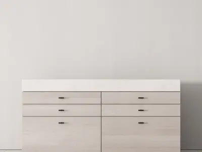 173 cabinet furniture 04 minimal wardrobe kit P02 island 3D model