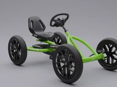 Kids 4Wheel Bike Low-poly 3D model