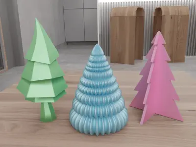 Christmas Tree Pack All-in-One 3D Model Collection