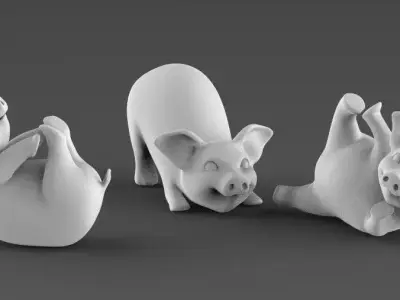 PIGS YOGA 3D print model