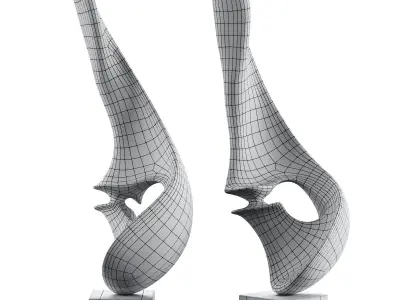 Sculpture Low-poly 3D model get