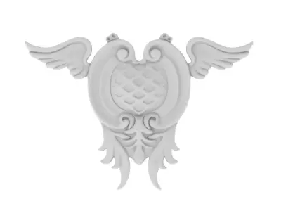 Cartouche Ornament 004 3D model