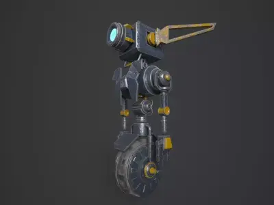Robot Engineer 3D model Low-poly 3D model