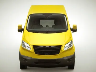 VAN v3 multicolors Low-poly 3D model