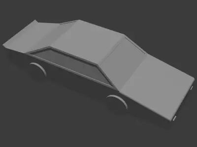 Extremely simple car model 3D model