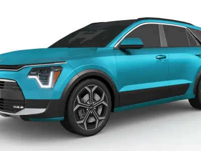 Kia Niro 2023 Low-poly 3D model