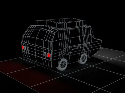 toon car 3D model