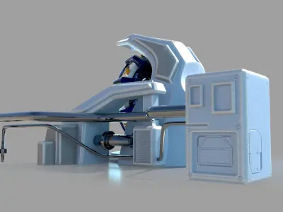 Sci fi portal 3D model