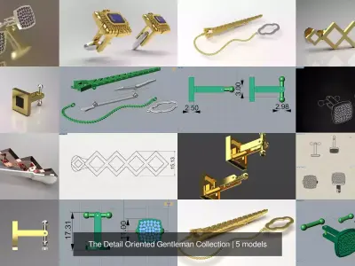 The Detail Oriented Gentleman Collection 3D Model Pack
