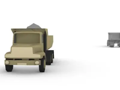 Truck dump 3D model