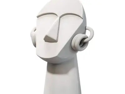 Luelle Deco Sculpture by Bloomingville 3D model