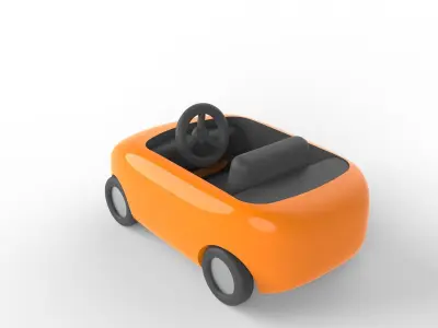Kids electric car 3D model