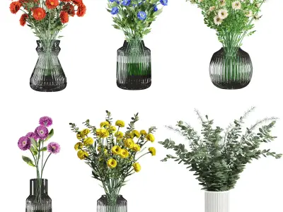 bouquet set 3D model 6