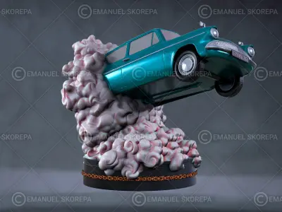 HARRY POTTER WEASLEY CAR 3D print model