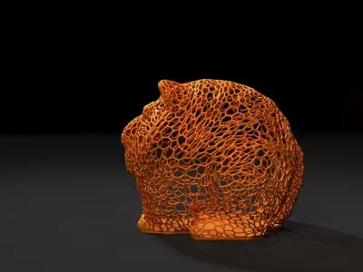 Tiger ball 3D print model