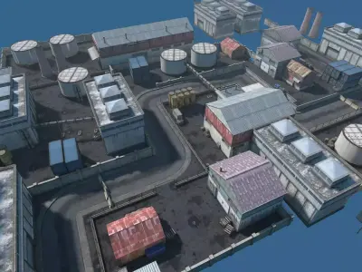 Industrial Environment Map Free 3D model