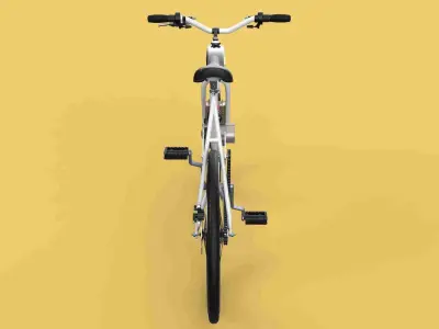 MOTORISED PUSH BIKE BICYCLE MOTOR CYCLE PETROL ENGINE MOTORIZED 3D model