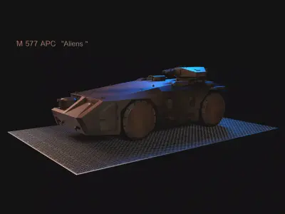M577 APC  Aliens 3D model