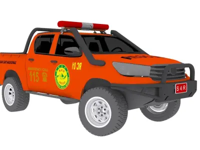 Truck Basarnas SAR 3D model