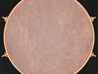 Realistic Military Drum PBR 3D Model Game Ready Low-Poly 3D model