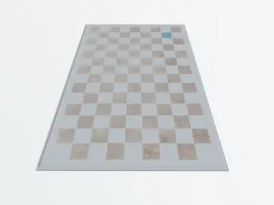 Modern Carpet Checker Low-poly 3D model