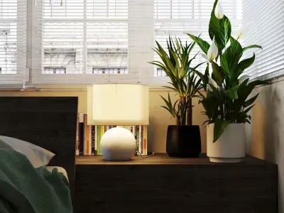  Modern Bedroom Design Corona Render 3D model