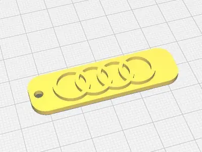 AUDI Keychain 3D print model