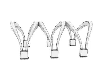 Shade Structure Architectural Stand Alone Structure 3D model