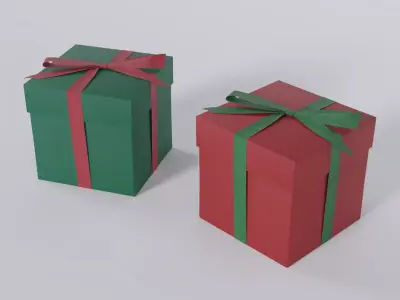 Gift Box 3D model get