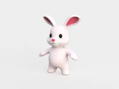 Little animal baby - Rabbit cute - Animated Low-poly 3D model