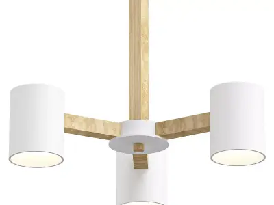 malmo light fixture with three lights 3D model