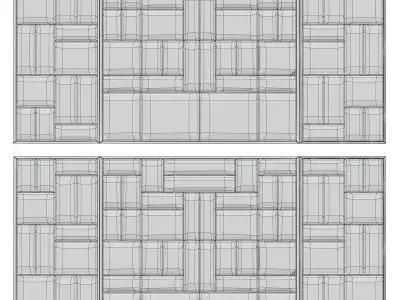 Headboard Premium 3d model Low-poly 3D model