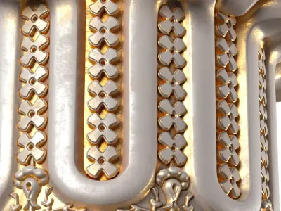 Arabic  Morocco  Column capital 3D model