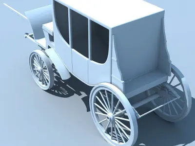 Old Carriage 3D model