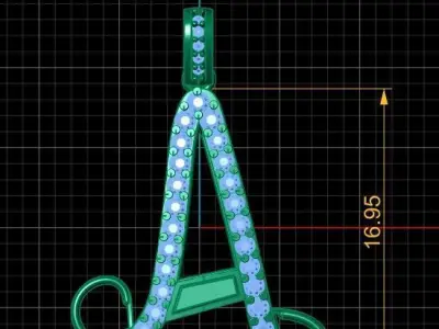 LUXURY ALPHABET A PENDANT 3D PRINTABLE MODEL 3D print model