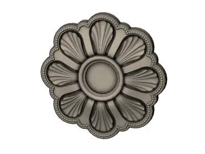 Rosette plaster molding N03 3D print model