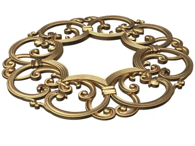 Classic Frame and Mirror Collection 03 Low-poly 3D model