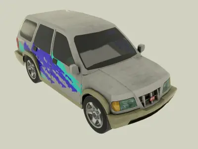 Kia Sportage Low-poly 3D model