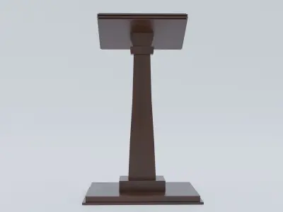 Lectern - Wood Low-poly 3D model