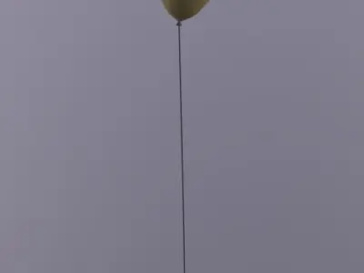 Circus Balloon Low-poly 3D model