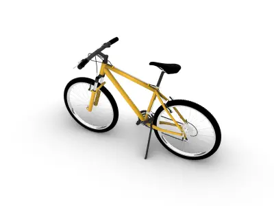 Yellow Bicycle  3D model